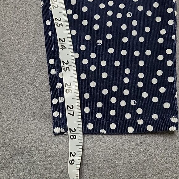 Vineyard Vines Womens Jeans 4 Polka Dot Blue Corduroy Pants - Picture 5 of 16